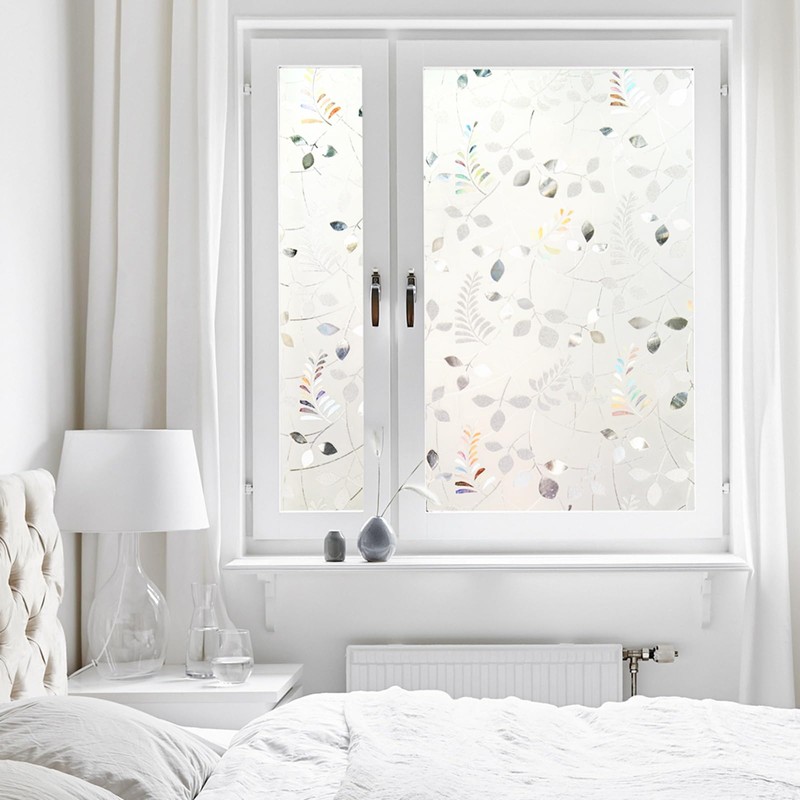 LEMON CLOUD Window Privacy Film Stained Static Cling Glass Film