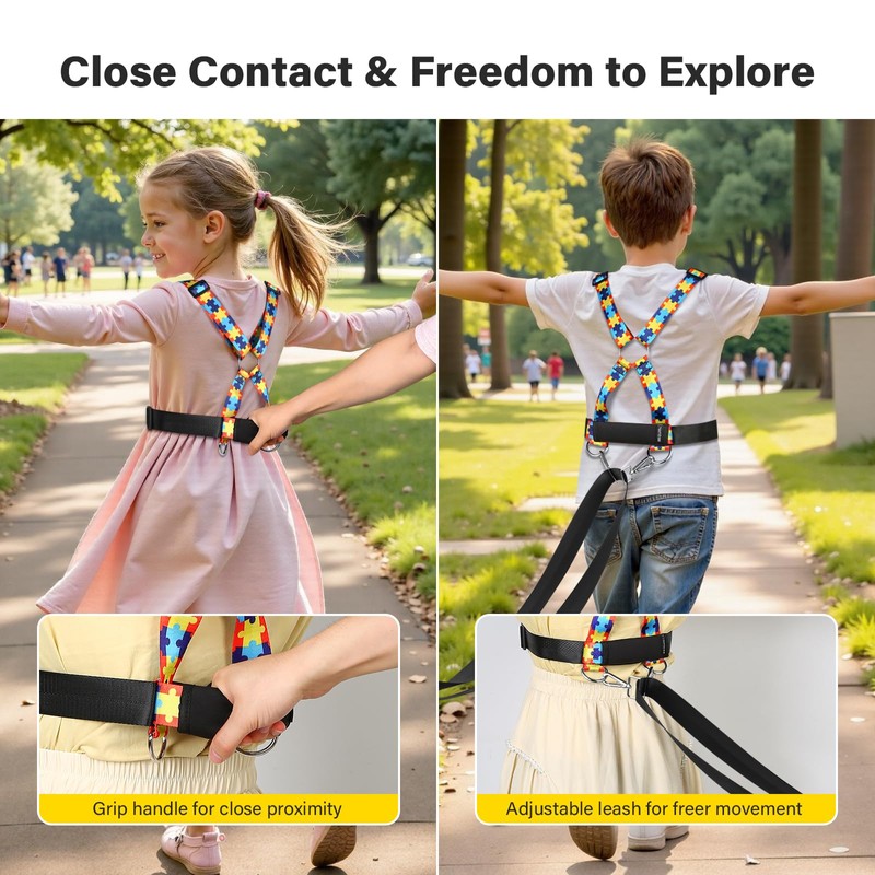 HOOMTREE Safety Harness Leash for Kids with Autism, Special Needs