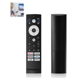 Voice Remote Control Replacement Compatible with Hisense Smart Google TV, Voice Control & Bluetooth Remote for Vidaa, Laser, Canvas TVs, 4K UHD, HD, Mini-LED, ULED
