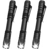 HYVCZP 3-Pack Mini LED Pocket Flashlight Pen Style Flashlight with