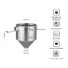 Bincoo Pour Over Coffee Dripper, Portable Stainless Steel Reusable Coffee