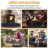 39" Inches Under Grill Mat, 3-Layer Thickened Fire Pit Mat,