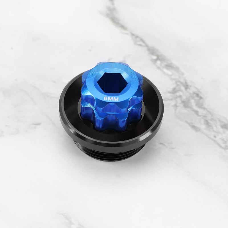 eMagTech 2 Pieces Bicycle Crank Adjustment Caps with Tool Compatible