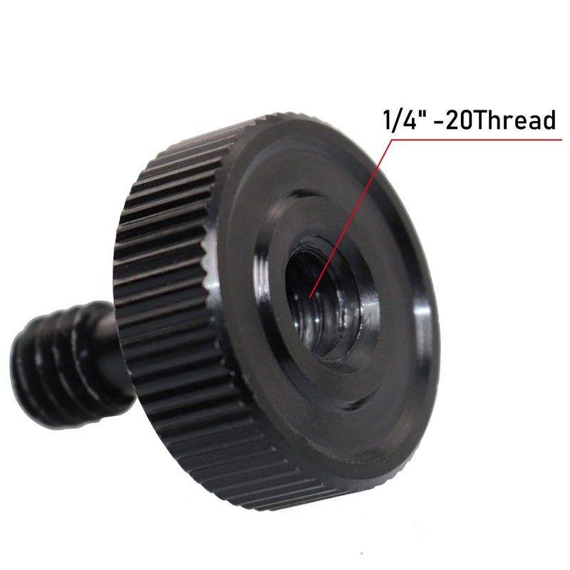 LRONG 4Pcs Camera Quick Release Thumb Screw Tripod L Type