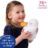 Curlimals Perry Polar Bear Arctic Glow Teddy Bear, Sensory toys,