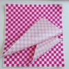 100 Sheets Pink and White Checkered Dry Waxed Deli Paper