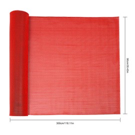 HETEPPTR Non-Slip Drainage Floor Mat 35.43 x 118.11 inch Commercial PVC Mesh Hollow Mats Drainage Mat 0.2in Thick Pool Bath Shower Wet Area Floor Mat Versatile Heavy Duty (Red, 35.43 x 118.11 inch)