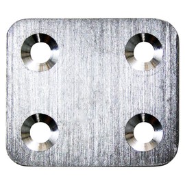 Waki Sangyo IH-111 Stainless Steel Wide Plate, 14.8 x 1.2 inches (35 x 30 mm), Reinforced Metal Fittings, Joint Fittings