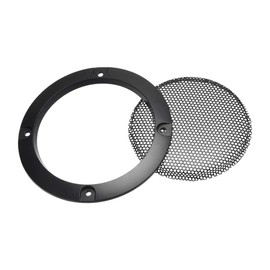 sourcing map Speaker Grille Cover 3 Inch 95 mm Mesh Decorative Circle Subwoofer Protection Black Pack of 2