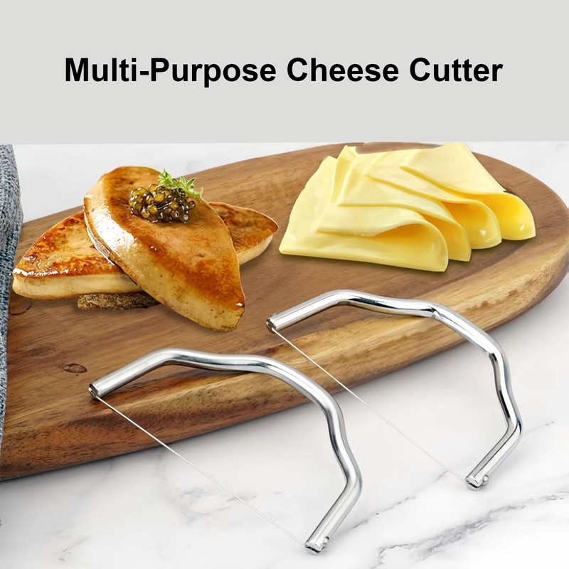 Cheese Wire Cutter - ShiningUU 2 Pack Stainless Steel Efficient