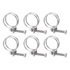 sourcing map 6Pcs Double Wire Hose Clamp, 40-45mm Adjustable Stainless