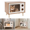 Floorstanding Cat House Cat Bed Indoor TV-Shaped Cat Shelter Load