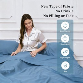 MongByYa Sleeping Bag Liner Lightweight Compact Sleeping Bag Sack Portable Clean Travel Sheet Camping Sleep Sheet for Backpacking Hotel Hiking (Mystic Blue, 82.7” X 70.9”)
