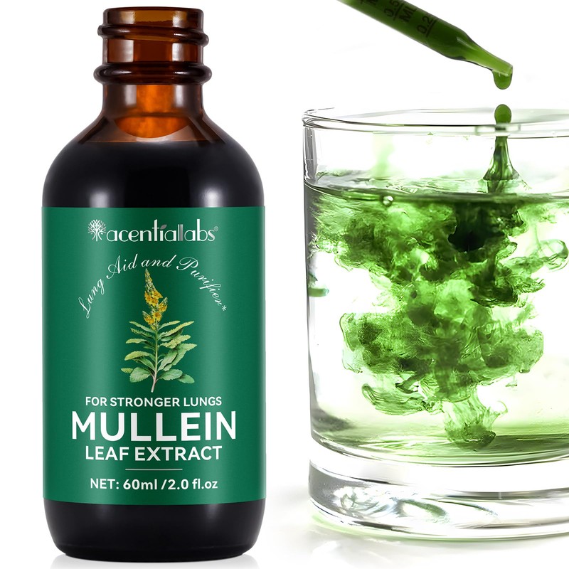 Generic Mullein Leaf Liquid Drops for Lungs, 60ml Mullein Leaf