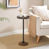 HOOBRO Small Round Side Table, Drink Table, Coffee Martini Table