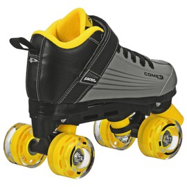 Pacer Comet Quad Kids Roller Skate, with Light Up Wheels, P973, Black sz 12J