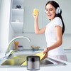 Relaxdays Cleaning beads, 1000 pieces, stainless steel, cleaning bottles, carafes,