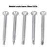 200Pcs Self Drilling Screw Cross Countersunk Head 410 Stainless Steel