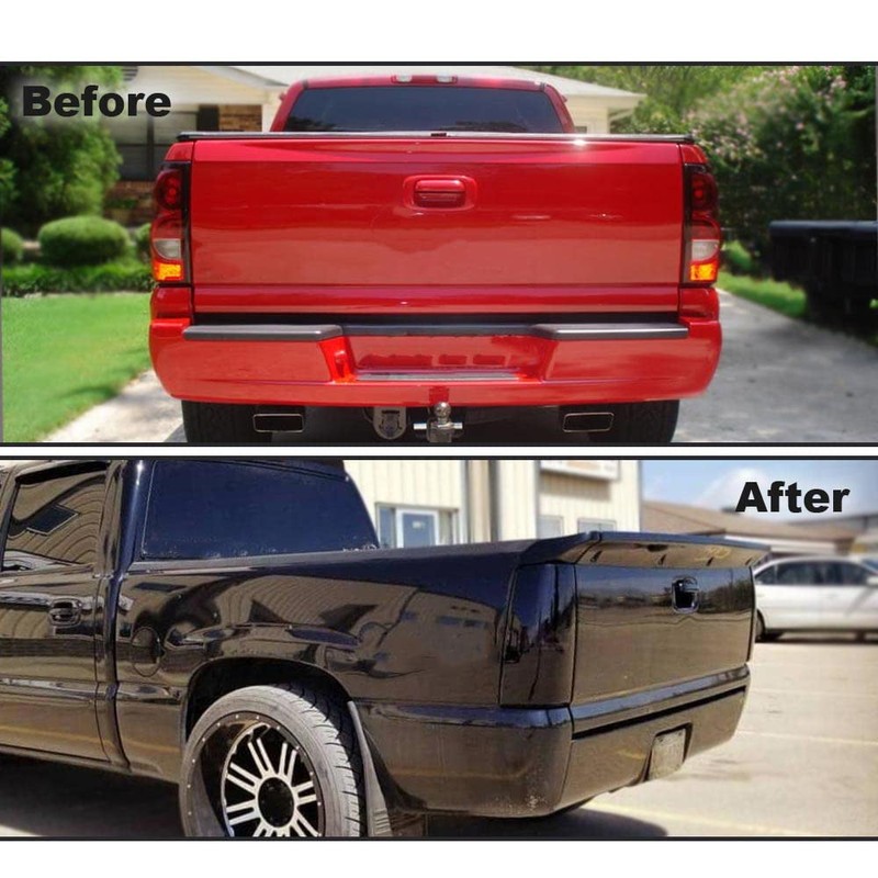 G-PLUS Tailgate Spoiler Molding Cap Compatible with Chevy Silverado 1500