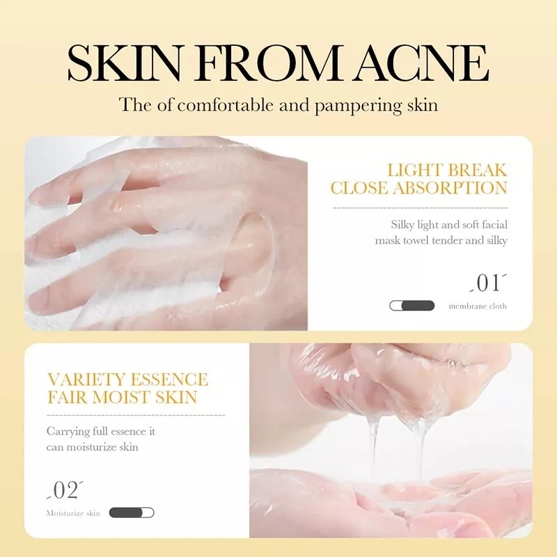 Bioaqua 10 Mascarillas Vitamina E Miel Manuka Aclarante Hidratante