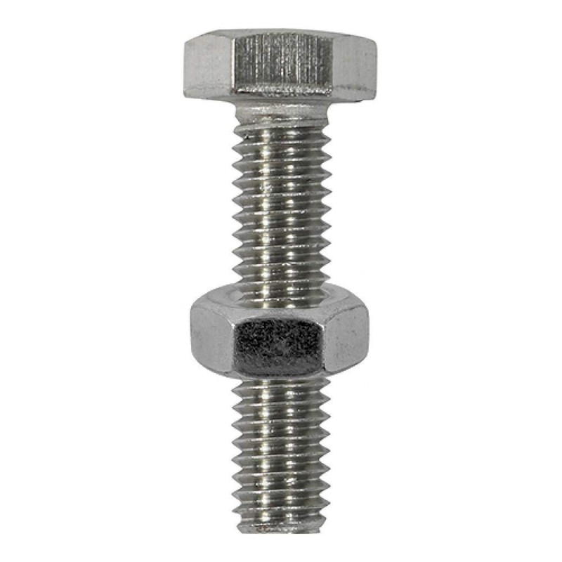 TIMCO M12 x 30 Hexagon Setscrew & Hex Nut -