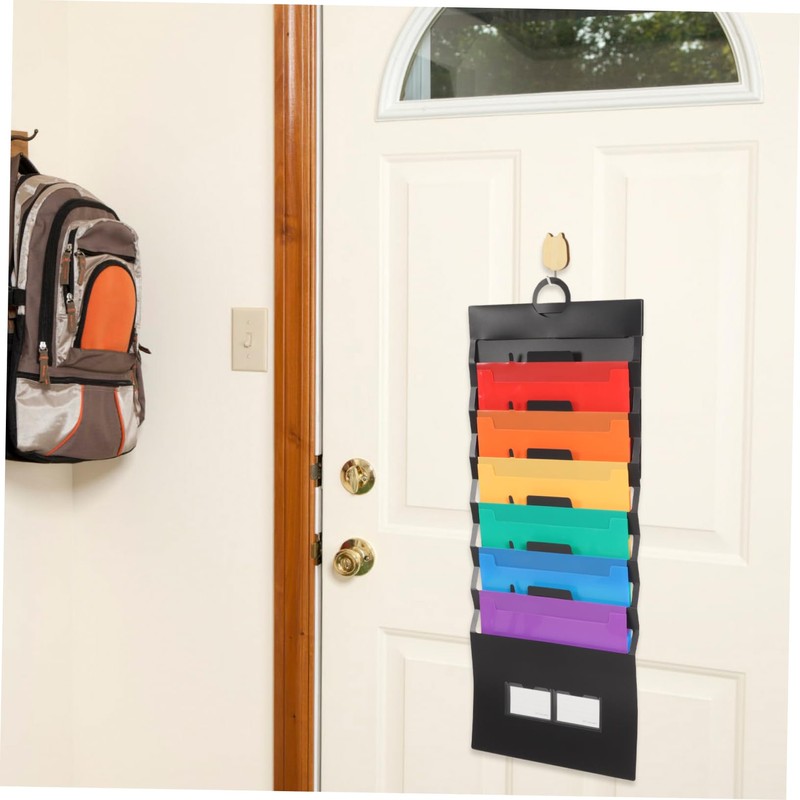 Operitacx Hanging File Organizer Pockets Plastic Folder Expanding Report Organiser