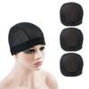 3 Pcs Mesh Cap Wig Caps for Making Wig Stretchy