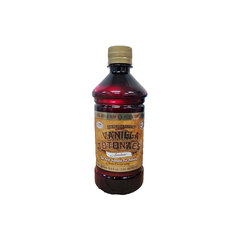 Mexican Vanilla Totonac’s Bottle - Pure Imported Vanilla Extract (Ambar/Clear: