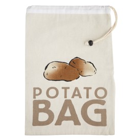 KitchenCraft Potato Bag, Canvas, Beige, 26 x 38 cm