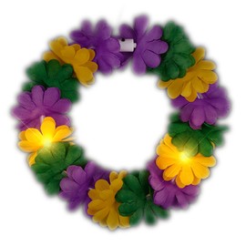 blinkee Light Up Mardi Gras Lei Headband