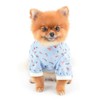 SMALLLEE_LUCKY_STORE Small Dog Clothes Cute Floral Waffle Knit Puppy Pajamas