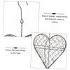 DOITOOL Stylish Heart Shaped Hanging Basket Planter Iron Wire for