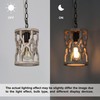 GEPOW Farmhouse Pendant Lights, Distressed Wood Kitchen Pendant Lighting Over
