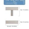 Amerdeco Pack of 10 Furniture Knobs, Stainless Steel Cabinet Knobs,