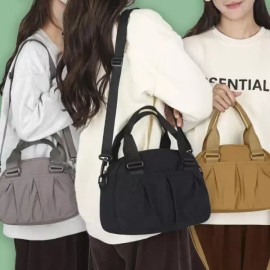 데일리 대학생 가방 직장인 출근 숄더 크로스 백 여성 여름 숄더백 천가방 데일리백 Daily College Student Bag Commuter Shoulder Cross Bag Women Summer Shoulder Bag Canvas Daily Bag