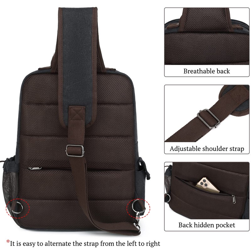 mygreen Sling Bags Chest Shoulder Backpacks, Sling Backpack Crossbody Messenger