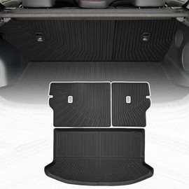 ZQULOYO Cargo Liners Backrest Mat for Kia Soul Accessories 2020-2025 with Hook&Loop Rear Trunk Mat Rear Seat Back Cover Protector All Weather Anti-Slip Split Dog Liner 3 PCS