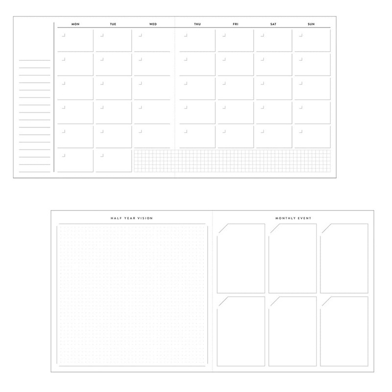 Date Free Daily Marks Log Diary Green FLDR-DA01-GN