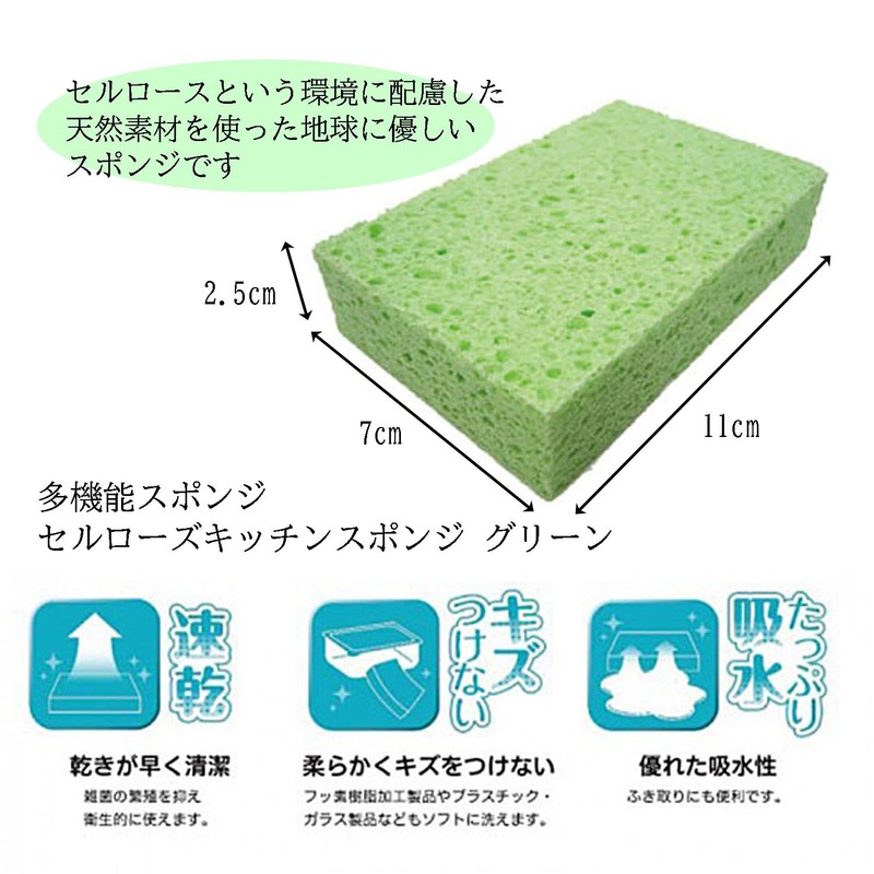 Wise Cellulose KZ-136 Kitchen Sponge, GR 5 Pieces, Made in