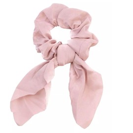 Mytoptrendz Satin Silk Scarf Scrunchie Hair Ties Elastic Bowknot for Girls Women Ponytail Bun Updo Holder Tail Scrunchy Hair Bobbles(Dusky pink)