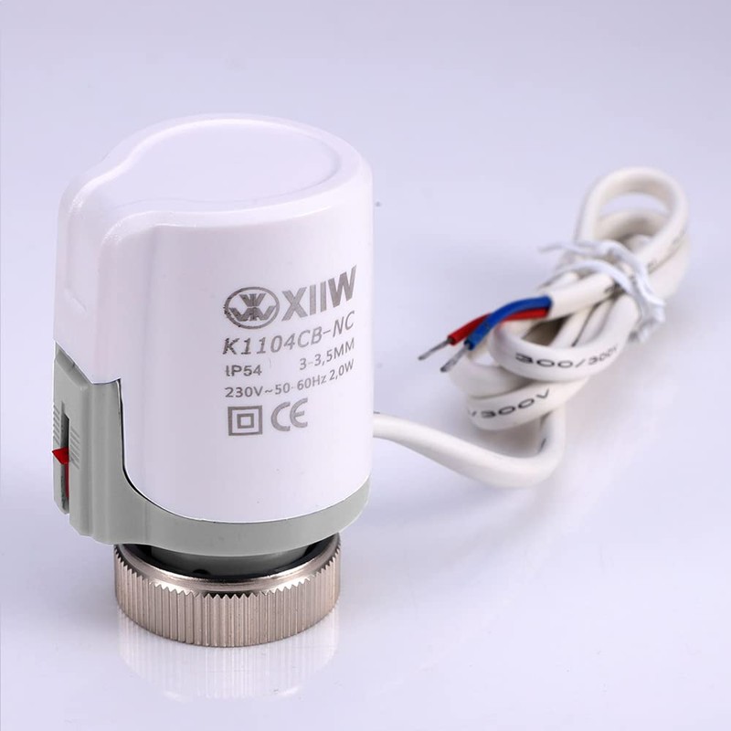 4x Actuator Underfloor Heating 230 V Thermal Actuator Closed NC