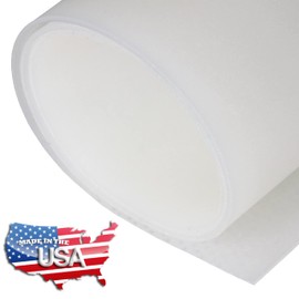 Silicone Rubber Sheet, 50A Durometer, 1/32 (.032) inch Thick x 9 x 12 (.8mm x 230mm x 305mm)Smooth Finish, No Adhesive Backing, Made in The USA