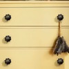 Mgoodoo 10 Pcs Black Ceramic Door Knobs for Cupboard Cupboard