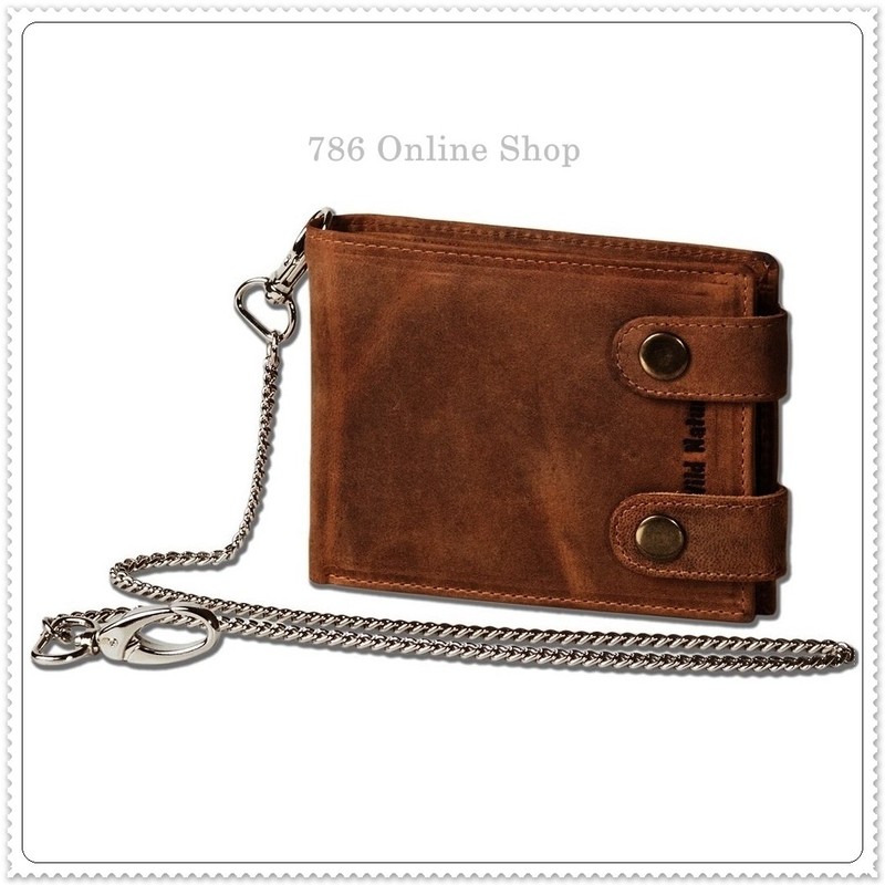 Wild Nature Leather men's wallet (261B) wallet biker wallet chain