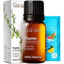Gya Labs Thyme Essential Oil for Hair - 0.34 Fl Oz - 100% Pure Natural Thyme Oil for Skin, Diffuser & Candle Making Scent