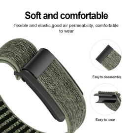 Dado Nylon Sport Replacement Band Compatible with Whoop 4.0 Band, Soft and Comfortable Replacement Strap | Elastic & Easy to Use Wristband, One Size, Nylon, No Gemstone