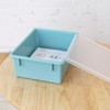 ECR4Kids Letter Size Deep Tray with Lid, Storage Bin, Contemporary,