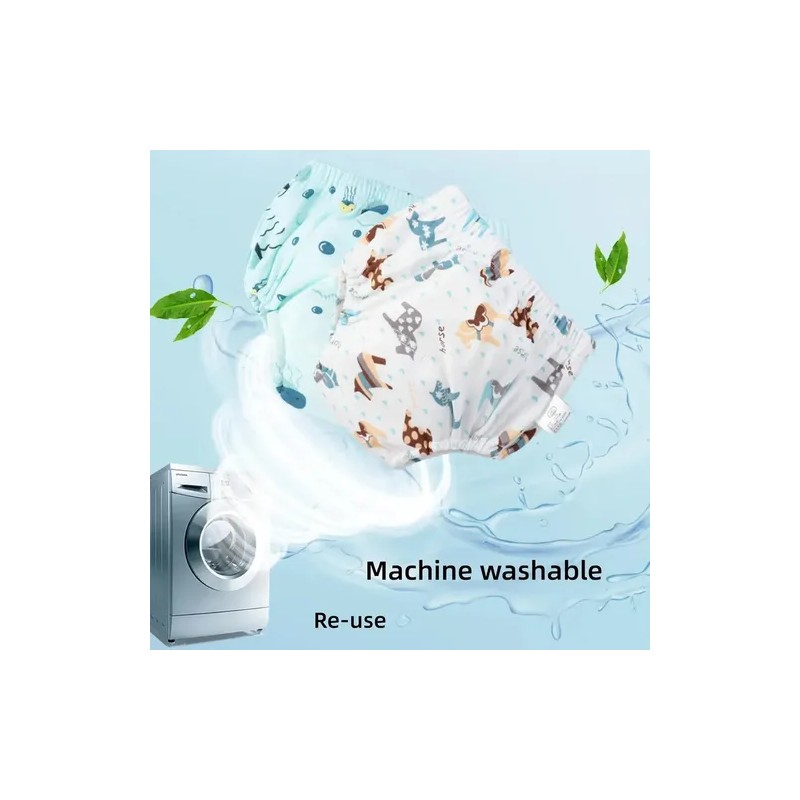 Pañales Ecológicos De Tela Para Bebé 6 Pañales 100% Algodón