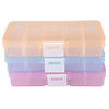 Craft County Plastic Bead Organizer – Pink – Customizable Compartments