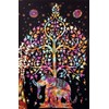 Tree Elephant Multi tapestry Indian tapestry Hippy tapestry (210x140cms) by